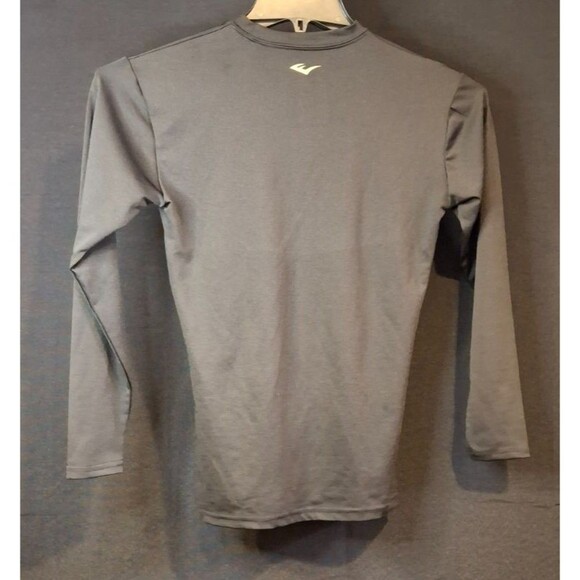 EVERLAST Men's [ M ] Stretchy Body Contouring Active Compression LS Shirt -Black - Picture 2 of 9